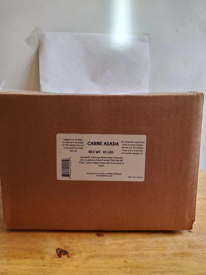 Carne Asada Steak Seasoning Box 10lbs Bbq Grilling Spice Blend For Any Meat Tasty Delicious Authentic Latin Sazon