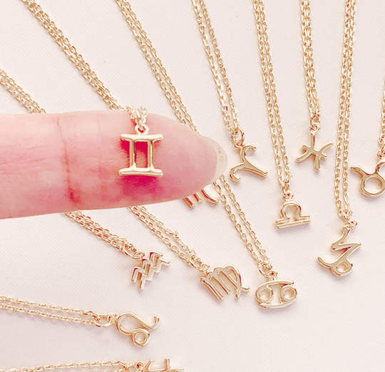 Ready To Ship Gift, Zodiac Necklace, Astrology Constellation Celestial Jewelry, Birthstone Mother's Day Personalized Gifts For Mom