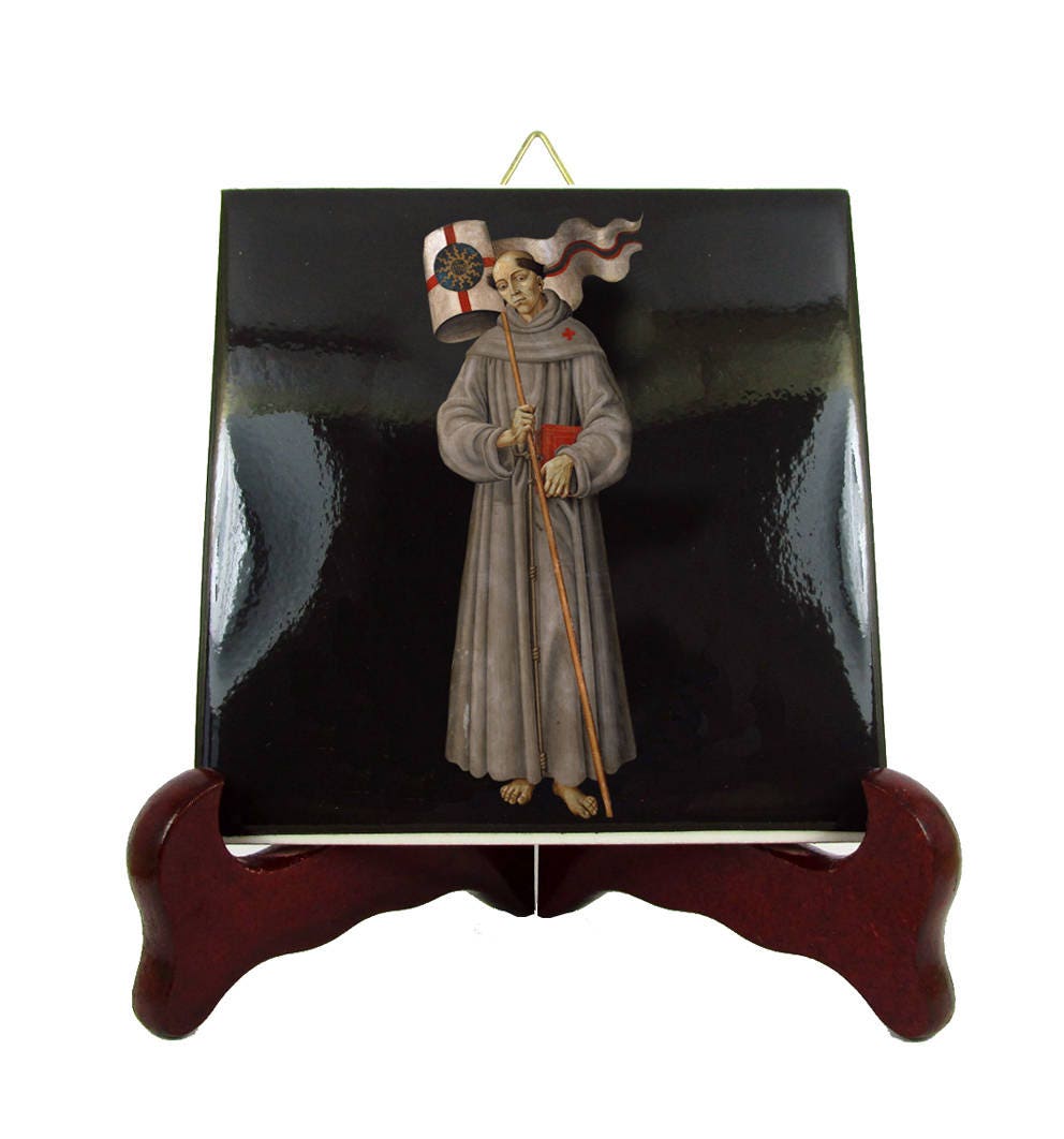 Saint John Of Capestrano - Catholic Saints Icon On Tile St Capistrano Patron Saint Jurists Gift For Jurist