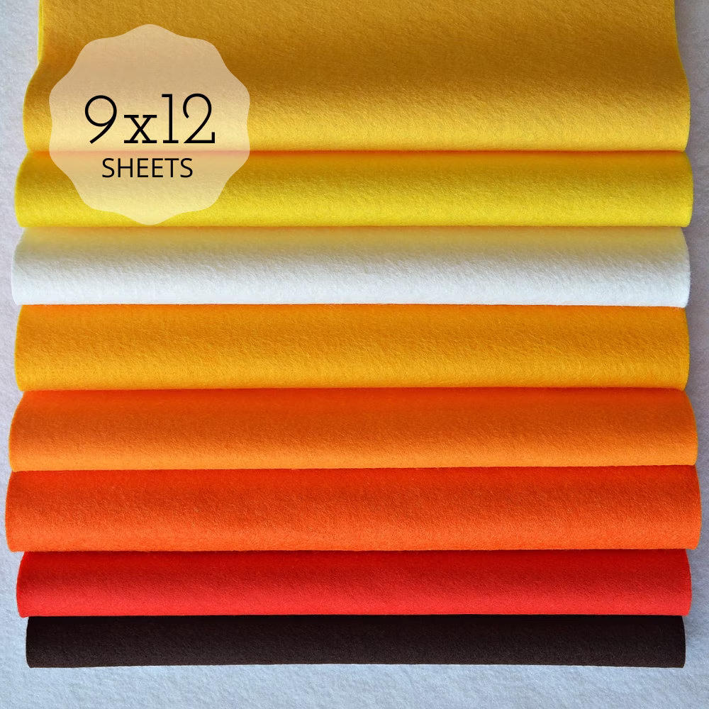 Candy Corn Felt Collection, Wool Blend Felt, Sheets, Fabric, Fabric Bundles, Collections