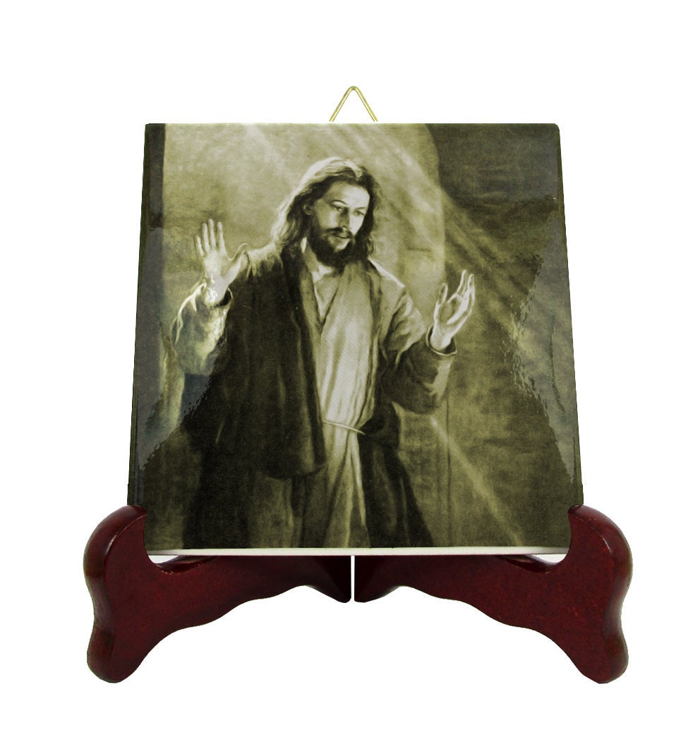 Christ - Religious Icon On Ceramic Tile Gifts Catholic Jesus Christian Faith Church Priests