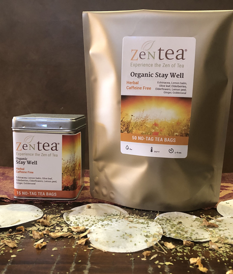 Wellness Tea Blend -Tea Bags- Stay Well - Cold Care-Herbal -Caffeine Free