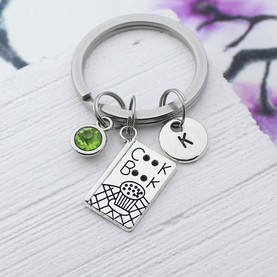 Personalized Baker Fun Charm Keychain, Baking Charms Accessory, Best Gift For Baker, Baker Gifts, Kitchen Mixer Keyring