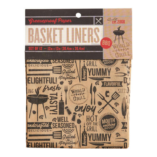 World Grill Greaseproof Paper Food Liners 12 Count: Brown by World Market