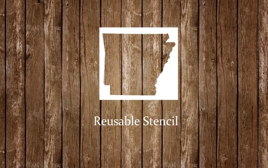 Arkansas Stencil, State Reusable Painting Craft Stencil