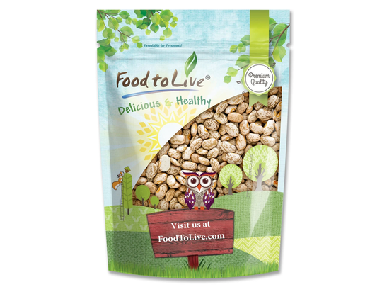 Pinto Beans Non-Gmo Verified, Raw, Dried, Vegan, Kosher, Bulk Frijol Seeds, Good Source Of Protein, Fiber, Folate, Copper, & Thiamin