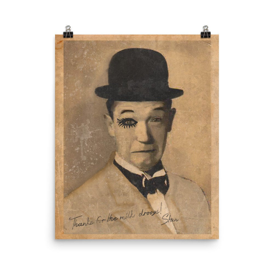 Clockwork Orange Stan Laurel Print-Enhanced Matte Paper Poster | In