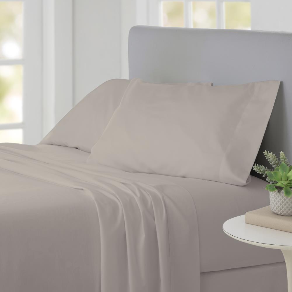 WestPoint Home Triblend Twin Cotton Blend Bed Sheet Polyester in Brown | 028828614162