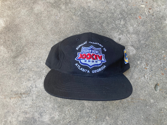 Vintage 2000 Super Bowl 34 St Louis Rams Snapback Hat By Logo 7