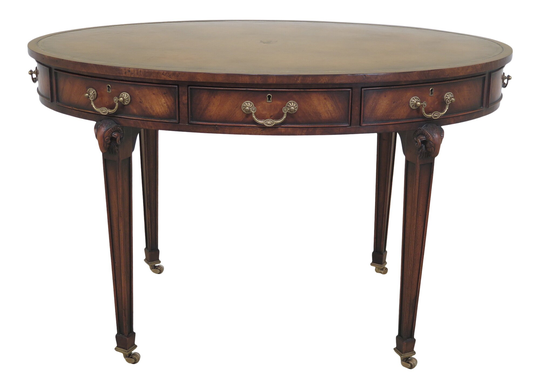 48683Ec Theodore Alexander Althorp Rams Head Leather Desk