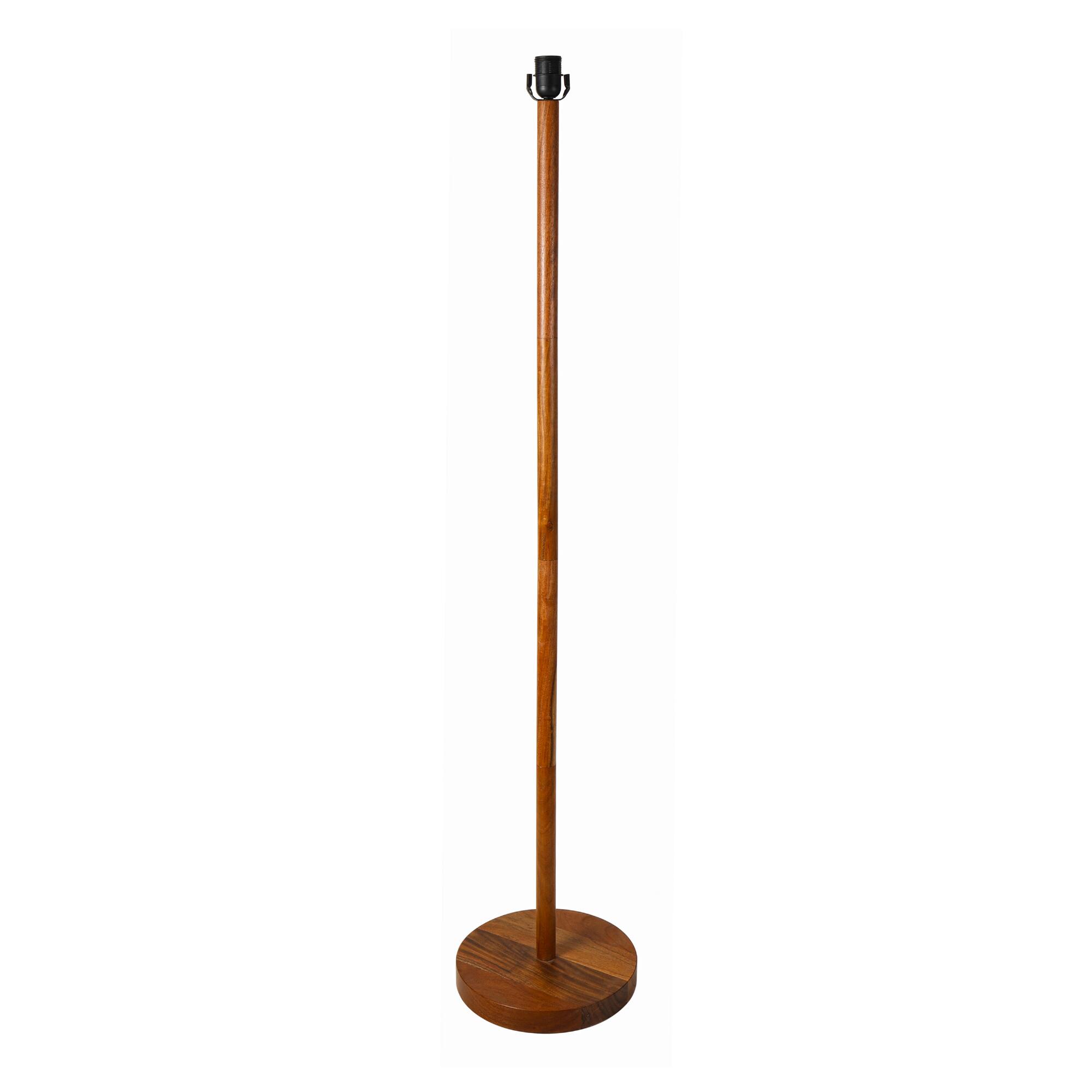 Natural Acacia Wood Floor Lamp Base: Brown by World Market