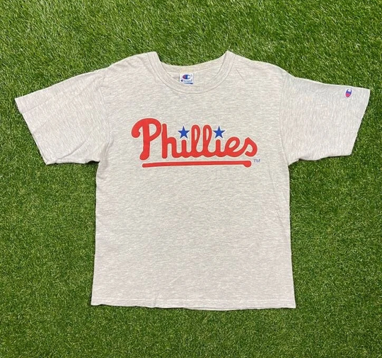 Vintage Philadelphia Phillies T Shirt Tee Champion Size Medium M Mlb Baseball Philly Pennsylvania 1990S 90S