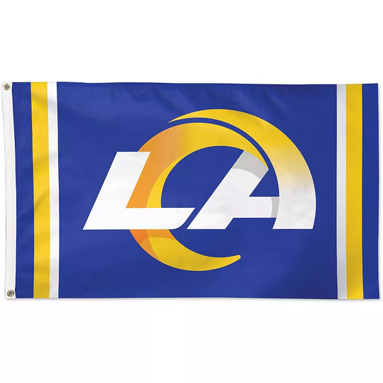 WinCraft Los Angeles Rams 3' x 5' Vertical Stripes Deluxe Single-Sided Flag, Multicolor