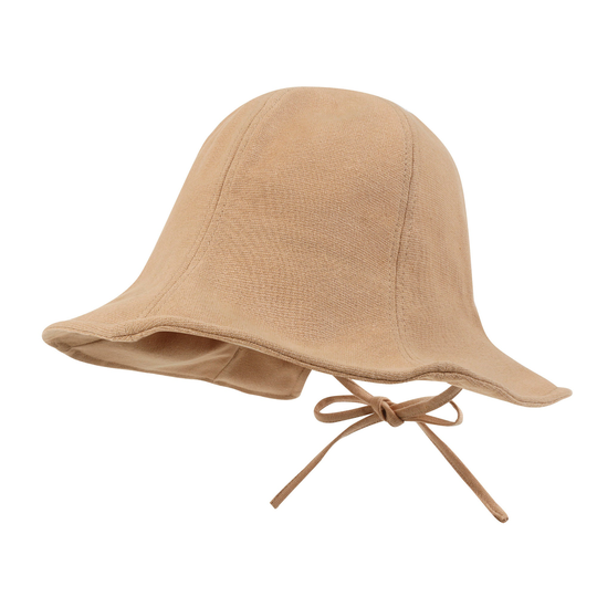 Ililily Cotton Blended Feminine Cloche Hat Open Shirring Back Bucket