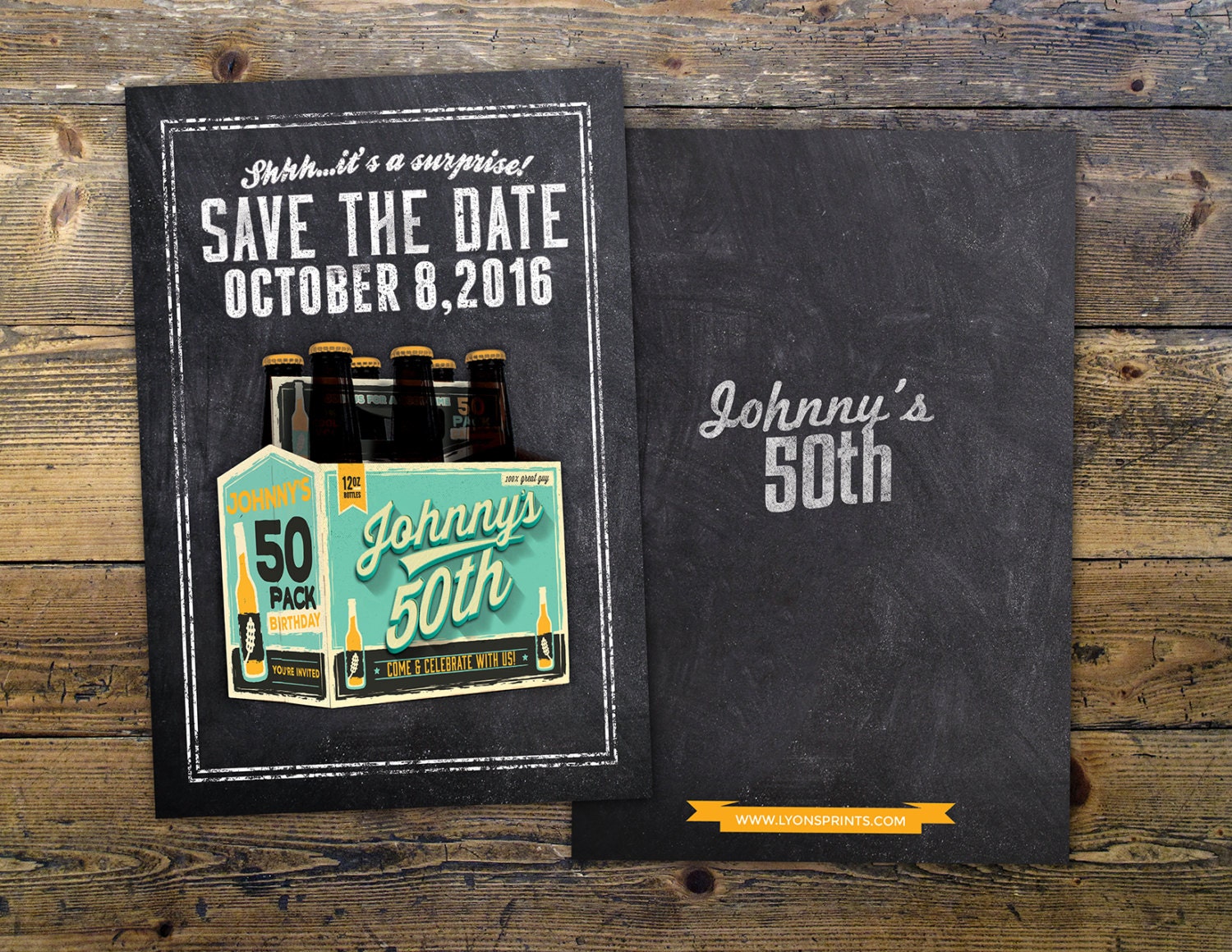 Any Age, Save The Date, Cheers & Beers, Beer, 21st, 30Th, 40Th, 50Th, 60Th, 70Th, Surprise Birthday Party, Cheers