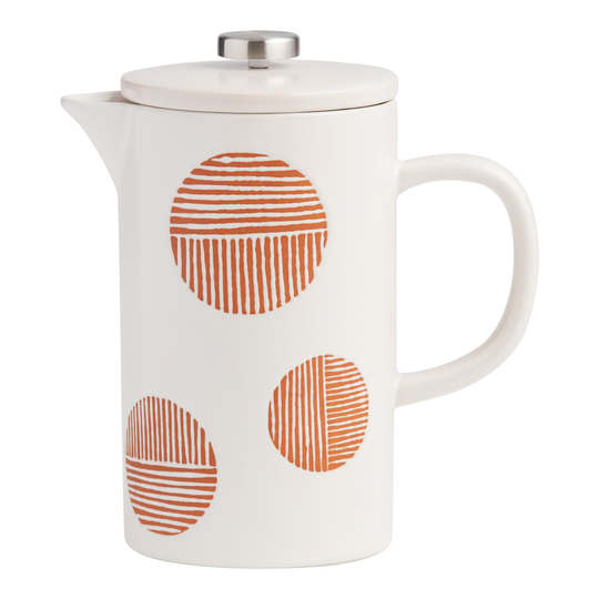Jen Hewett Stone Path Ceramic French Press: Brown by World Market