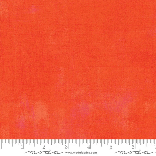 Grunge Basics - Tangerine Texture Blender in Orange Cotton Quilt Fabric Material Basic Grey For Moda Fabrics 30150-263 | W8174
