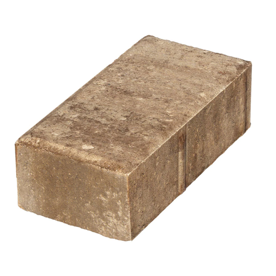 Keystone Holland 8-in L x 4-in W x 2-in H Light Brown Blend Concrete Paver | 3030790M