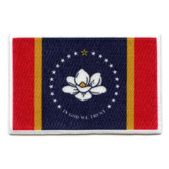 Mississippi Patch State Flag Embroidered Iron On Ah4