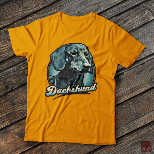 Dachshund Wiener Dog Retro Unisex T-Shirt, Shirt, T T Shirt, Doxie T-Shirt