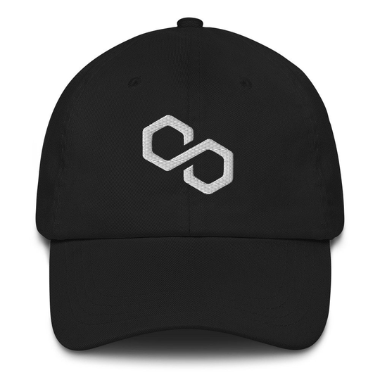 Polygon Hat, Embroidered Dad Cap, Crypto Gift