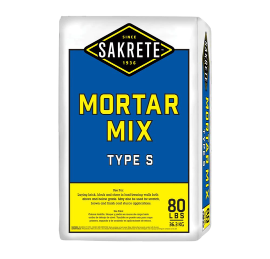 Sakrete Pre Blended 80-lb Gray Type S Mortar Mix | 130802