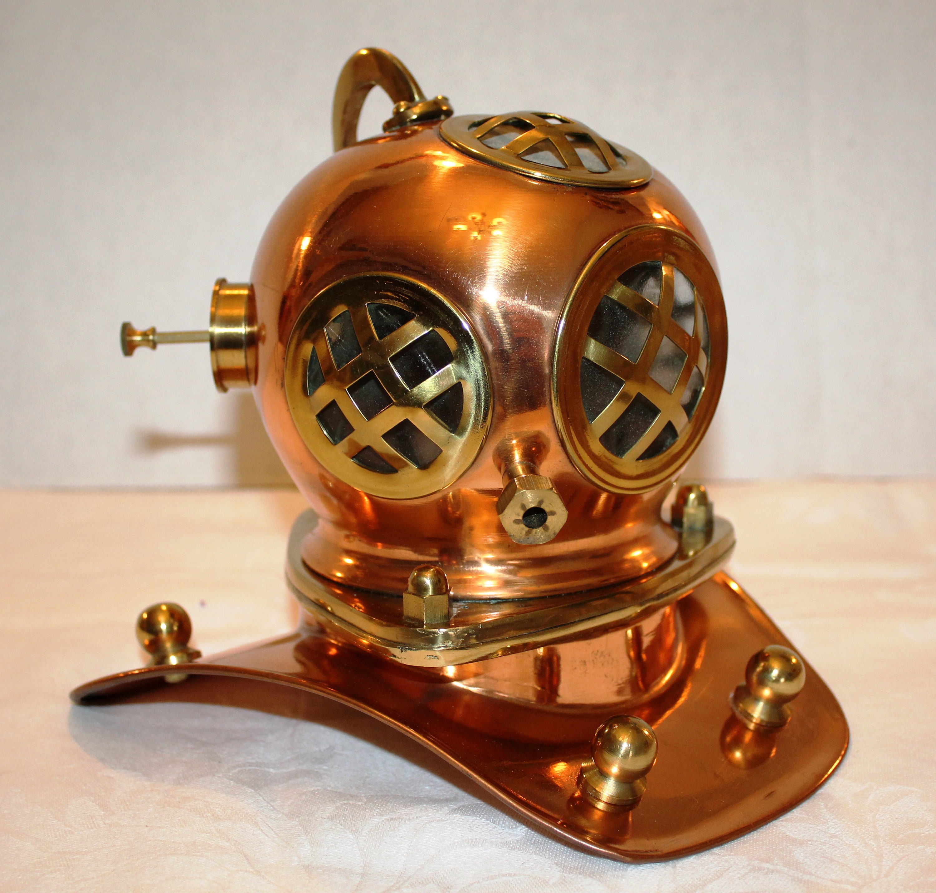 Nautical Deep Sea Diving Replica Helmet in Brass & Copper