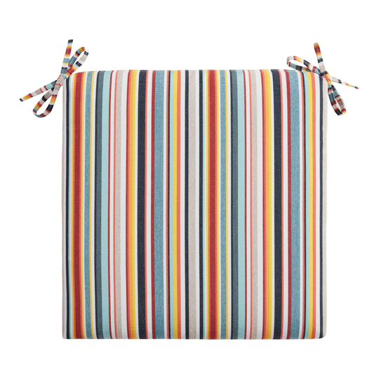 Sunbrella Multicolor Stripe Outdoor Patio Chair Cushion - Acrylic by World Market