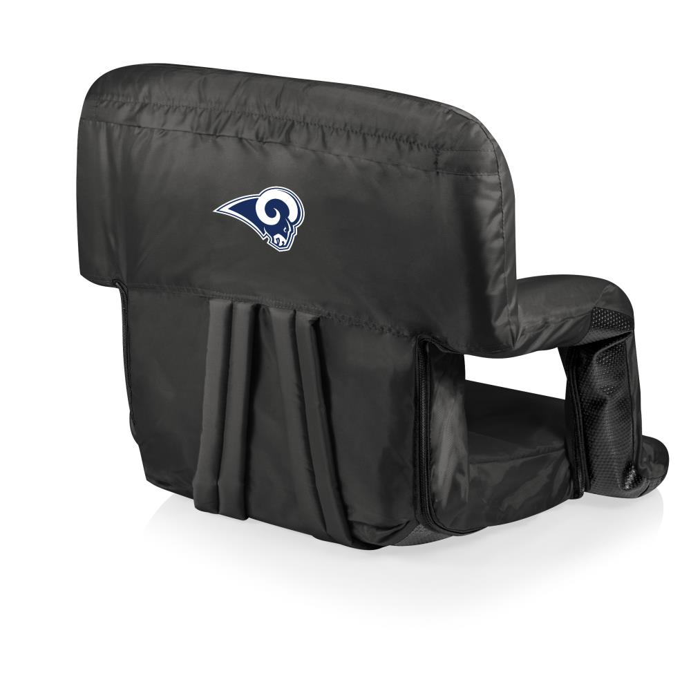 Picnic Time Los Angeles Rams Black Folding Beach Chair Polyester | 618-00-179-334-2
