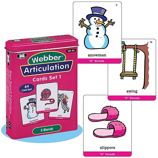Super Duper Webber Articulation "S Blends" Deck Cards