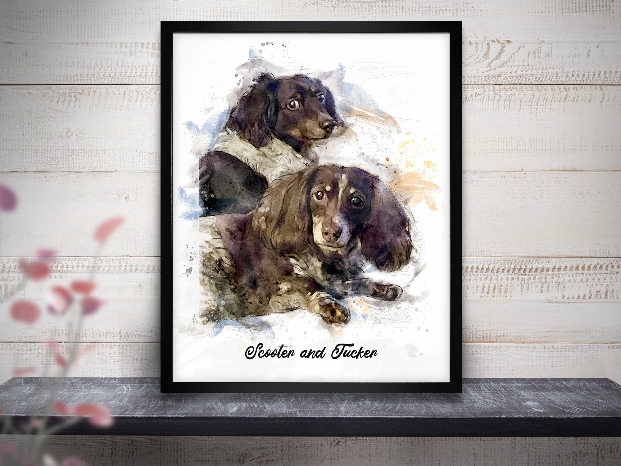 Dog Painting From Photo, Puppy Watercolor Portrait, Animal Lovers Gift, Cat Custom Artwork Commission, Pet Memorial Gift