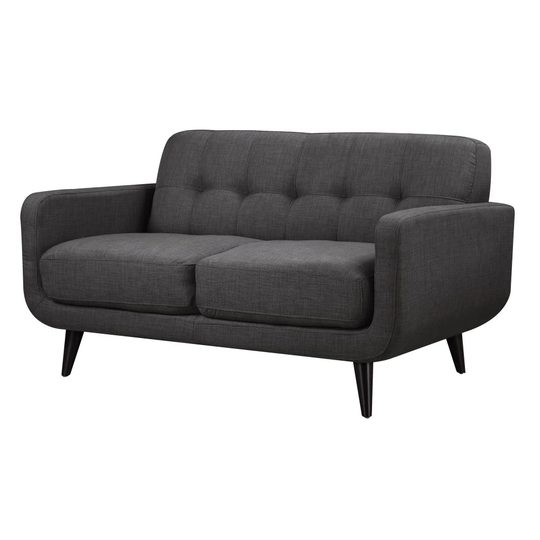 Picket House Furnishings Hailey Modern Charcoal Polyester/Blend Loveseat in Gray | UHD090200NP