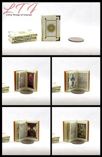 The Book Of Yggdrasil Dollhouse Miniature 112 Scale Readable Illustrated Book Ancient Grimoire Written By Asgardians