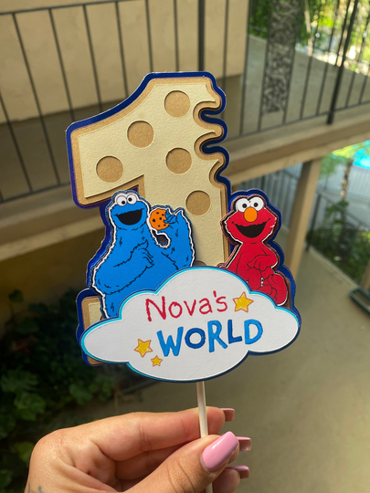 Cookie & Friend Cake Topper