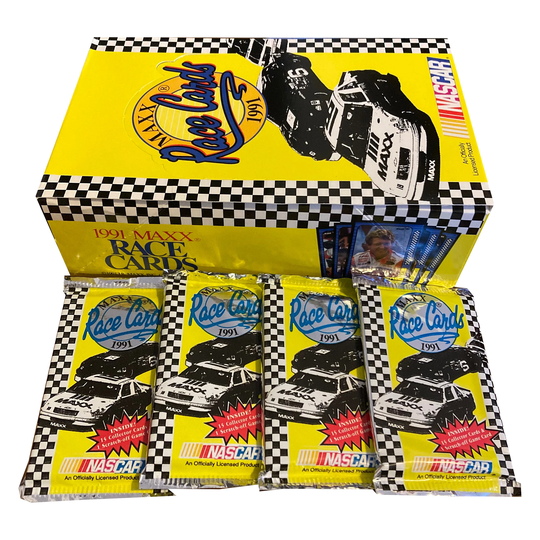 4 Packs Of Maxx Race Cards. Nascar Officially Licensed Vintage Trading Cards. 15 Cards Per Pack. Released in 1991 By Inc