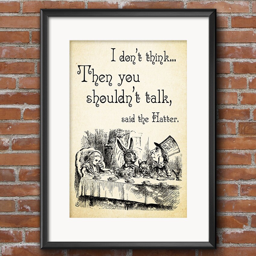 Alice in Wonderland Decor - Party Decorations Wall Art Centerpiece Gifts Favors Supplies Props 0129