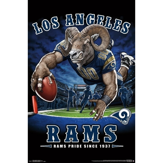 Los Angeles Rams - End Zone Poster Print - Item # VARTIARP15986 - Framed (22 x 34)