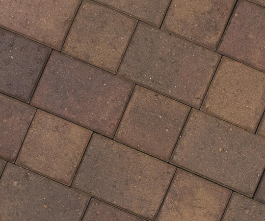 CastleLite Cobble Stone 6-in L x 6-in W x 2-in H Sonoma Blend Concrete Paver in Brown | Q030.110.66.E3