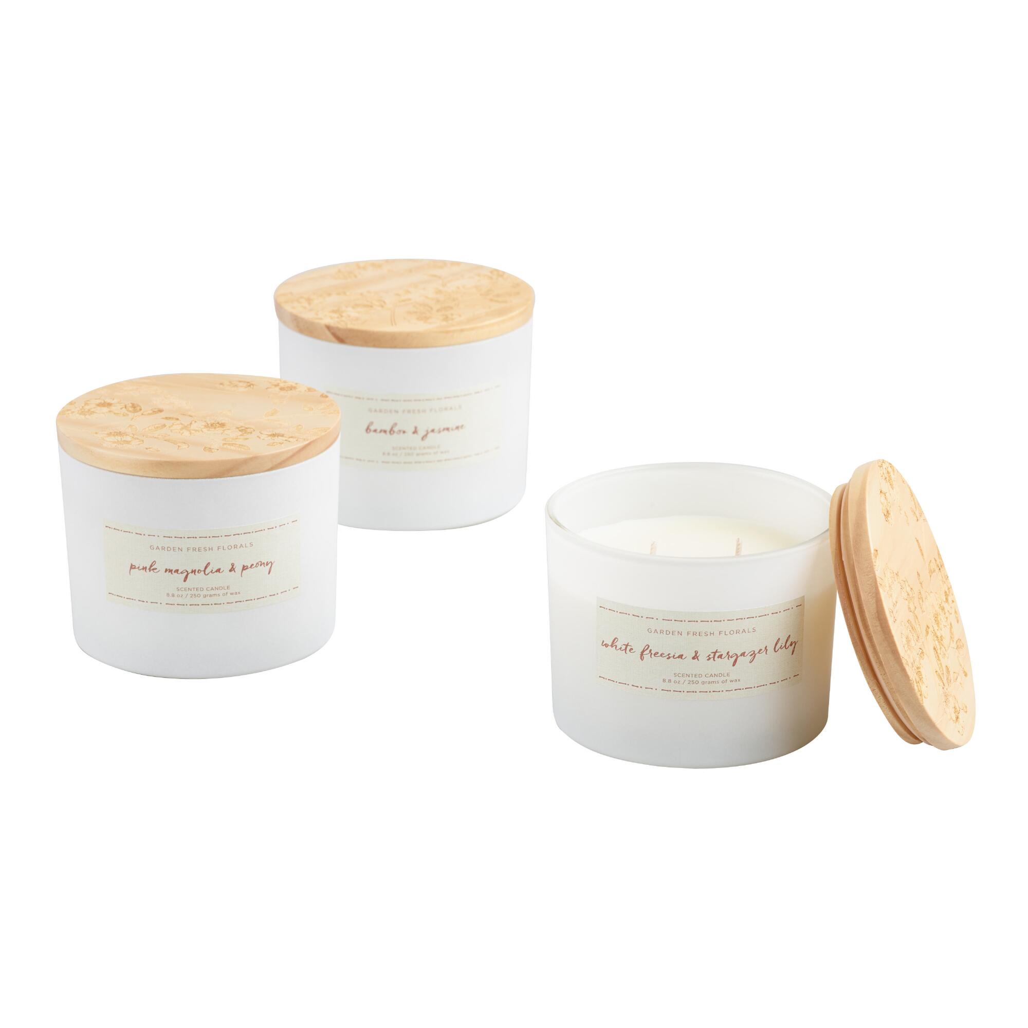Floral Lid Scented Candle Collection by World Market