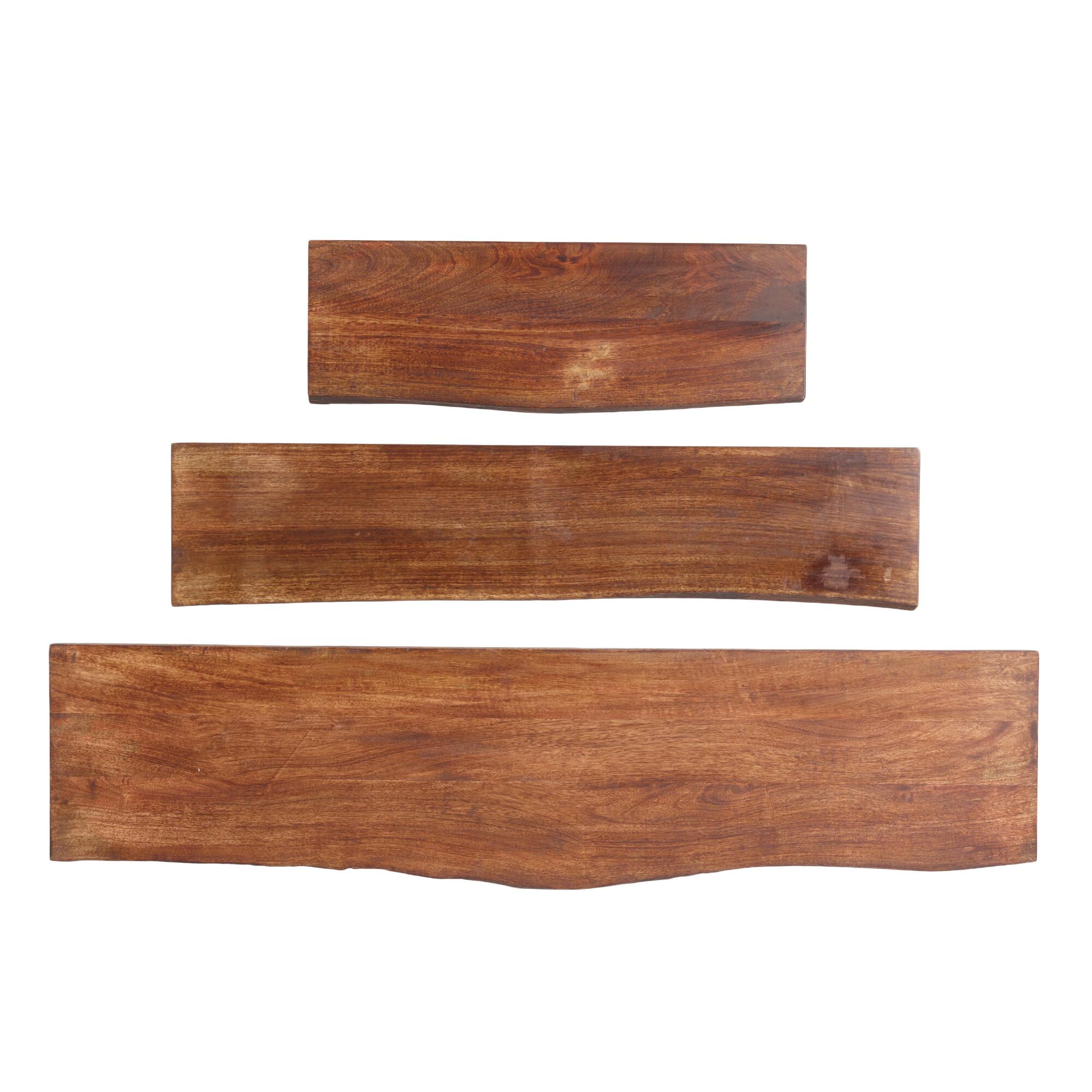 Organic Edge Wood Mix & Match Wall Shelf: Brown by World Market