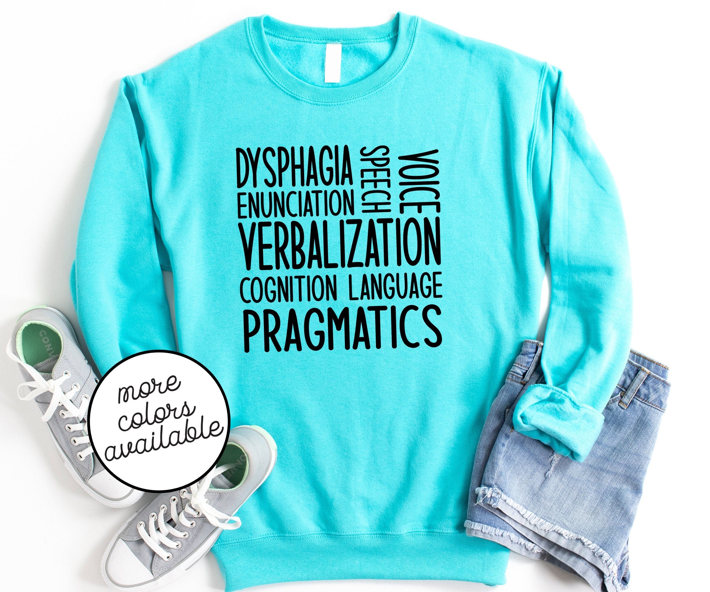 Unisex Slp Scope Of Practice Sweatshirt - Speech Language Pathology Sweater Short Therapy Gift