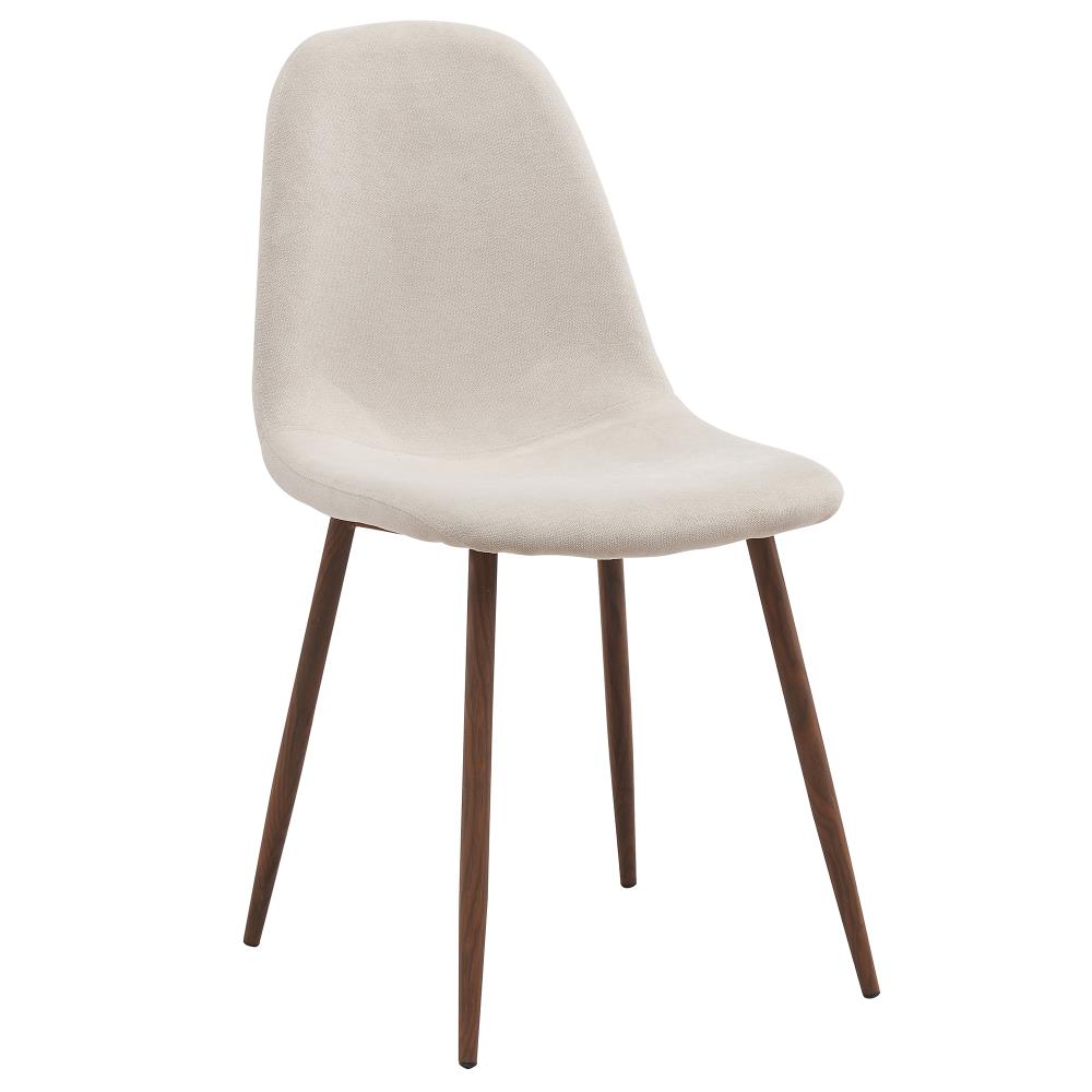Worldwide Homefurnishings Set of 4 Contemporary/Modern Polyester/Polyester Blend Upholstered Dining Side Chair (Metal Frame) in Brown | 202-250BG