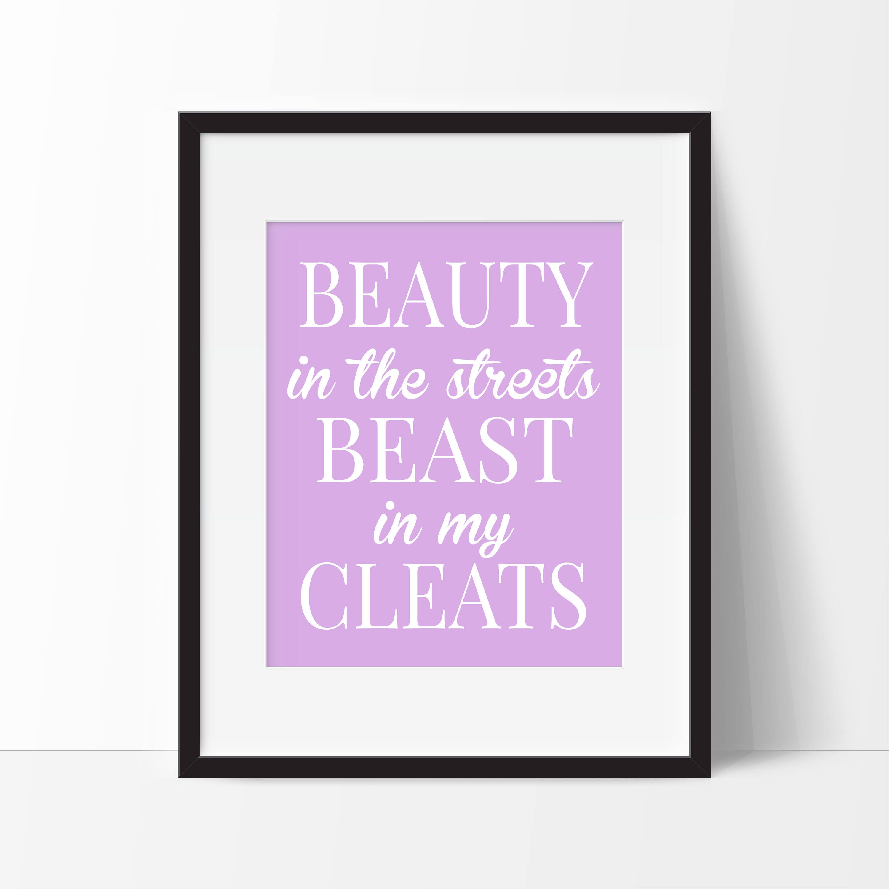 Gift For Girl - Girls Sports Room Decor Softball Print Art Makes A Great Any Player