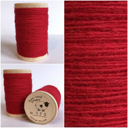 Rustic Moire Wool Thread #360 For Embroidery, Applique & Punch Needle Embroidery