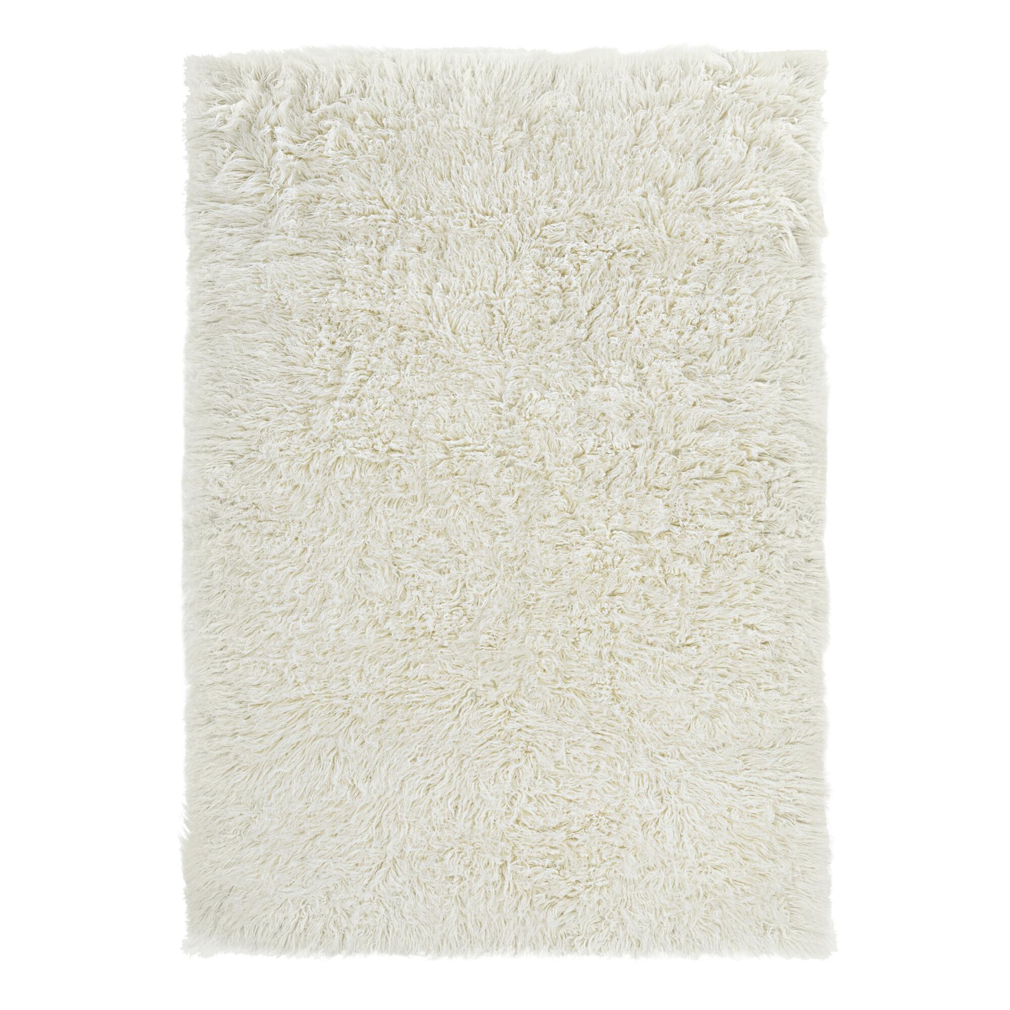 Natural Flokati Wool Shag Corfu Area Rug by World Market