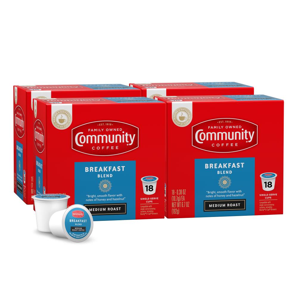 Community Coffee Community Coffee Breakfast Blend Medium Roast Single Serve -Cup, 72 | 16266-4