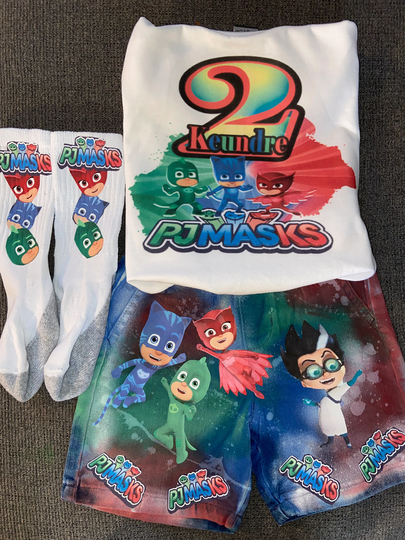 2 Piece Custom Shorts & T-Shirt With Socks