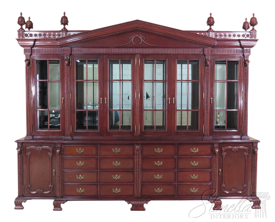 46910Ec Lincoln-Gerard Regency Style Mahogany Breakfront W. Rams