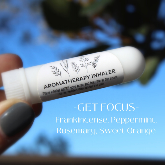 Aromatherapy Inhaler | Get Focus Oil Blend Essential Nasal Gift For Her Self Care Holistic Aid