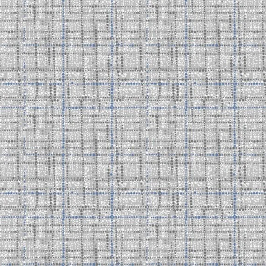 End Of Bolt Coco ~ Dove Blue Textured Grid Blender 27" X 44" Cotton Fabric, Michael Miller Gray Coco Fabric